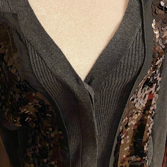 Women’s Vera Wang Sequined Cardigan - Picture 6 of 10